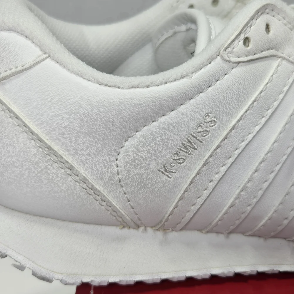 K-Swiss Botwin All-White Classic Sneakers Women's Size 6 1/2 6.5 - Picture 10 of 15